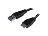 StarTech.com (2m/6 feet) Slim SuperSpeed USB 3.0 A to Micro B Cable - M/M
