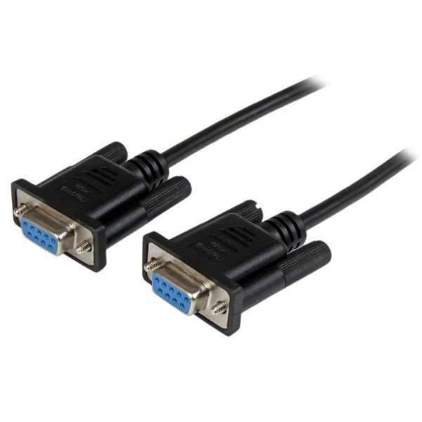 Startech.com Women's Black (2M) Db9 Rs232 Serial Null Modem Cable F/F (Black) 2M