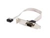 StarTech.com 2 Port 16in DB9 Serial Port Bracket to 10 Pin Header - Low Profile