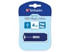 4GB Verbatim Retractable USB Drive Blue