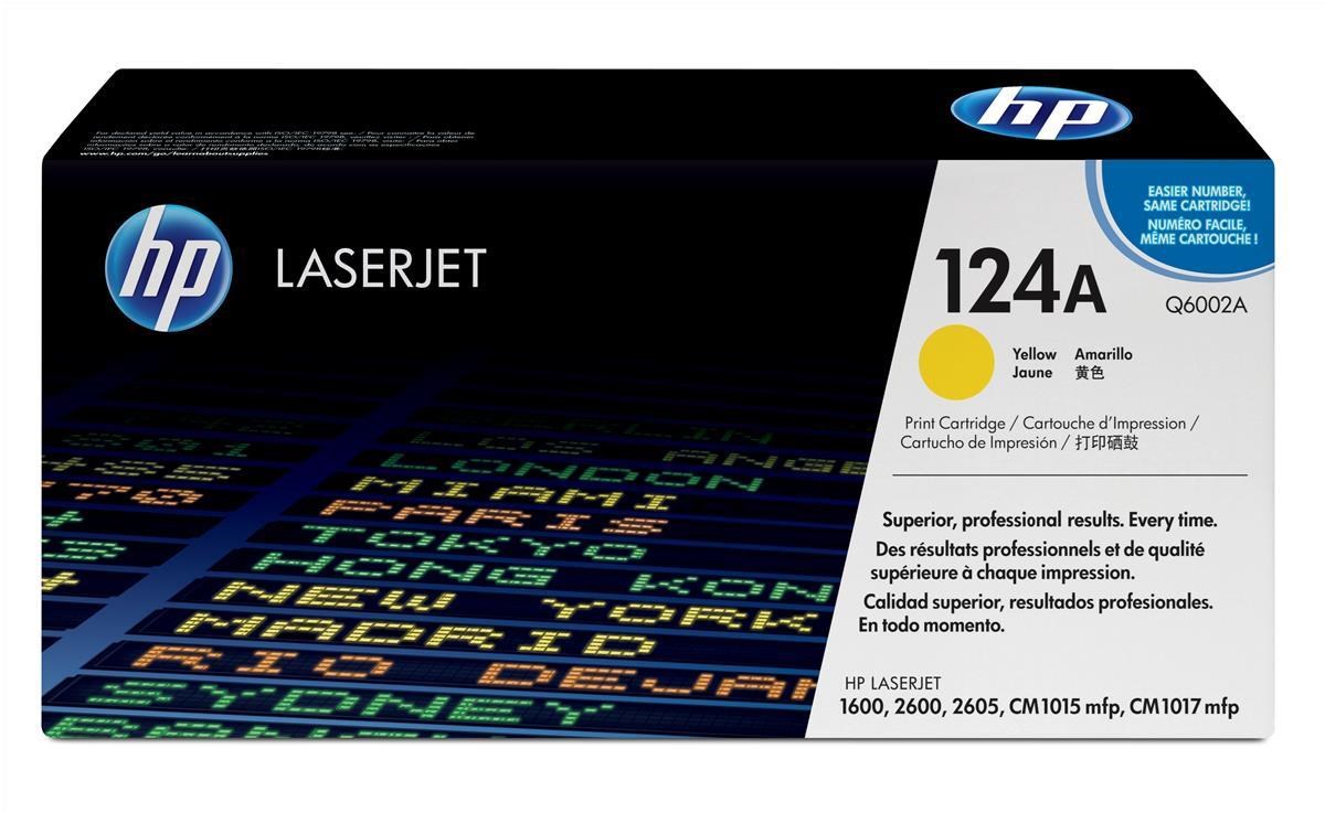 HP Toner Cartridge Yellow for Colour LaserJet 2600 Printer Q6002A CCL Computers