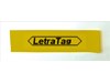 Newell LetraTAG (12mm) Plastic Tape (Black on Yellow)
