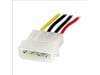 StarTech.com (12 inch) Molex LP4 Power Extension Cable - M/F