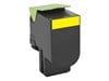 Lexmark Return Program 802Y (Yield: 1,000 Pages) Yellow Toner Cartridge