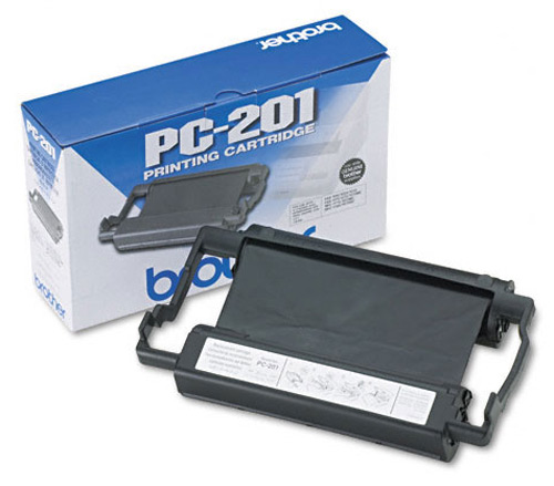 Brother Fax Ribbon Cartridge Page Life 450pp Black Ref PC201 385135