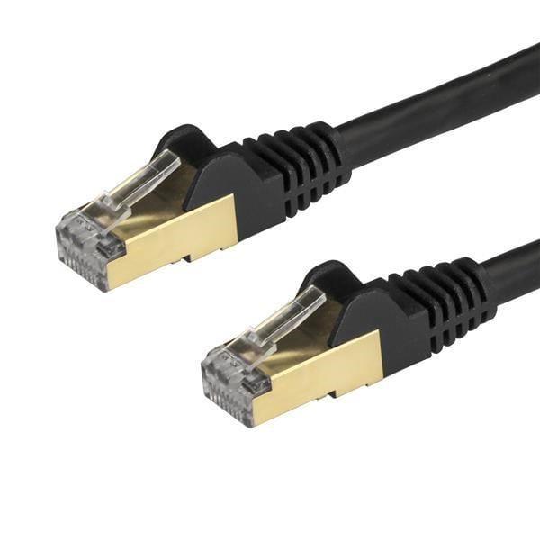Photos - Ethernet Cable Startech.com 2m CAT6A Patch Cable  6ASPAT2MBK (Black)