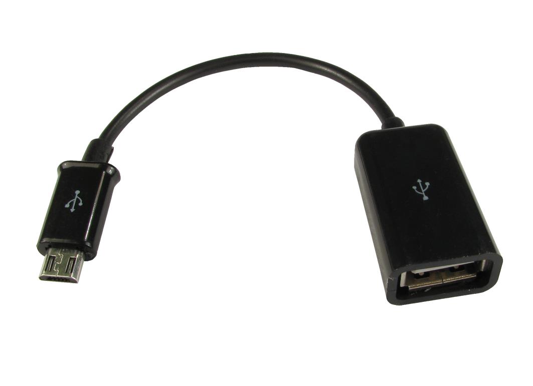 14CM USB 2.0 Micro USB to Female USB OTG Adapter Cable USB2160OTG