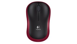 Logitech M185 Wireless Mouse (Red)