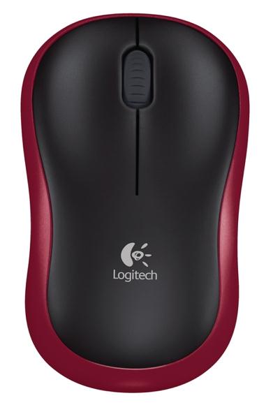 Logitech Red M185 Wireless Mouse (Red) Small