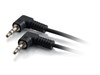C2G 0.5m 3.5mm Right-Angled Stereo Audio Cable (Black)
