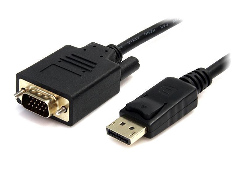 Photos - Cable (video, audio, USB) Startech.com  DisplayPort to VGA Cable - M/M DP2VGAMM6B (6 feet)