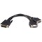 StarTech.com LFH 59 Male to Dual Female VGA DMS 59 Cable VGA cable DMS-59 (M) HD-15 (F) 20 cm