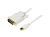 StarTech.com 6 feet Mini DisplayPort to DVI Adaptor Converter Cable - Mini DisplayPort to DVI 1920x1200 - White