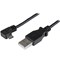 StarTech.com (2m) USB Charge & Sync Cable - A To Right Angle Micro USB (Black)