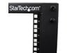 StarTech.com 12U Adjustable Depth Open Frame 4 Post Server Rack with Casters / Levelers and Cable Management Hooks