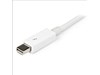 StarTech.com White Thunderbolt Cable - M/M (0.5m)