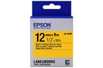 Epson LK-4YBP (12mm x 9m) Label Cartridge (Black on Pastel Yellow) for LabelWorks Label Makers