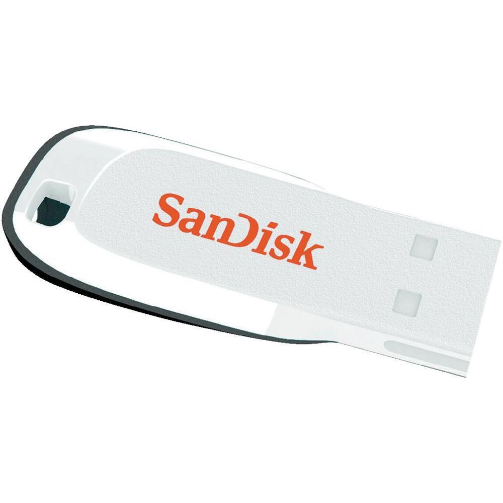 Image of SanDisk (16GB) Cruzer Blade USB Flash Drive (White)