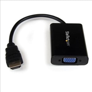 StarTech.com HDMI to VGA Video Adaptor Converter with Audio for Desktop PC,Laptop,Ultrabook - 1920x1200 