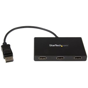 StarTech.com MST Hub - DisplayPort to Triple Head HDMI Multi Monitor Adaptor (Black)