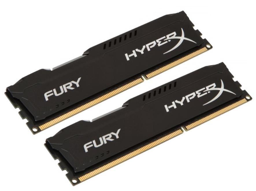 HyperX FURY Black 8GB 2X4GB Dual Channel Kit DDR3 1600MHz PC3-12800 ...