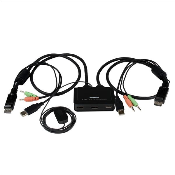 Photos - KVM Switch Startech.com 2-Port USB HDMI Cable  with Audio and Remote SV211H 