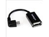 StarTech.com (5 inch) Right Angle Micro USB to USB OTG Host Adaptor M/F