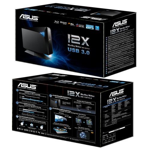 ASUS BW12D1SU External Bluray Writer Drive 90D900000UA021KZ