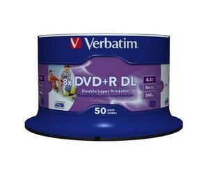 Photos - Optical Storage Verbatim DVD+R DL 8.5GB 8x 240min Inkjet Printable 43703 
