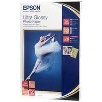 Photos - Office Paper Epson  Ultra Glossy Photo Paper (20 Sheets) 300gsm (White) C13S (10 x 15cm)