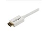 StarTech.com 2m (6 feet) White CL3 In-wall High Speed HDMI Cable - HDMI to HDMI - M/M