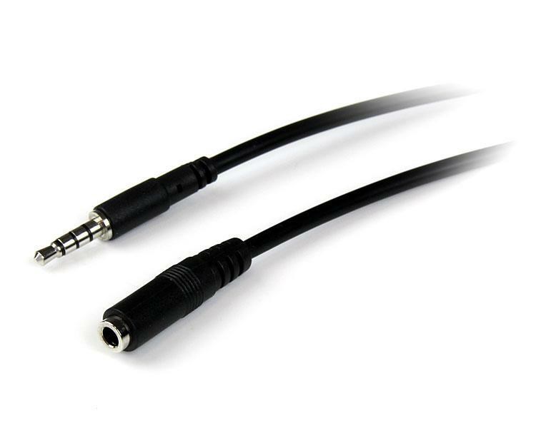 Photos - Cable (video, audio, USB) Startech.com 3.5mm 4 Position TRRS Headset Extension Cable - M/F (2m) MUHS 