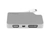 StarTech.com Aluminum Travel A/V Adaptor: 4-in-1 USB-C to VGA, DVI, HDMI or mDP - 4K