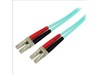 StarTech.com (3m) 10 Gb Aqua Multimode 50/125 Duplex LSZH Fiber Patch Cable LC - LC