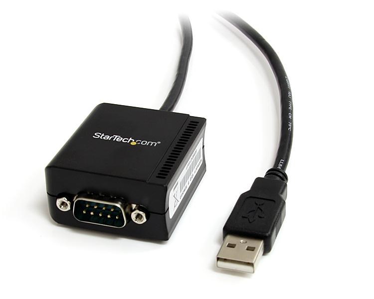 StarTech.com 1 Port ftDI USB to Serial RS232 Adaptor Cable with Optical ...