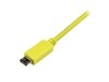 StarTech.com (1m) Mobile Charge Sync USB to Slim Micro USB Cable for Smartphones and Tablets (Yellow) - A to Micro B 
