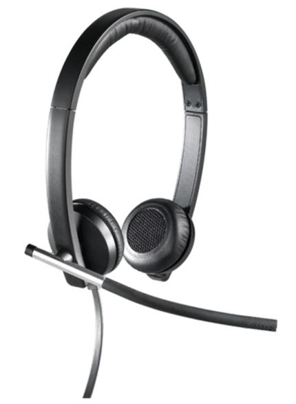 Logitech Black H650e Corded Monaural Usb Headset (Black)