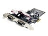 StarTech.com PEX4S553 4 Port PCI Express Card RS232 Serial Adaptor Card with 16550 UART