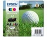 Epson Golf Ball 34 T3466 (Yield 300 pages) DURABrite Ultra Multipack (Black 6.1ml and Cyan/Magenta/Yellow 4.2ml) Ink Cartridges