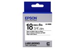 Epson LK-5WBN (9m) 18mm Standard Label Cartridge (Black/White) for LabelWorks LW-1000P/LW-600P/LW-Z900FK/LW-400/LW-700/LW-400VP/LW-900P Printers