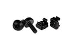 StarTech.com M5 Mounting Screws and M5 Cage Nuts M5x12mm Black (50 Pack)