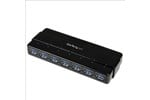 StarTech.com 7 Port SuperSpeed USB 3.0 Hub - Desktop USB Hub with Power Adaptor (Black)
