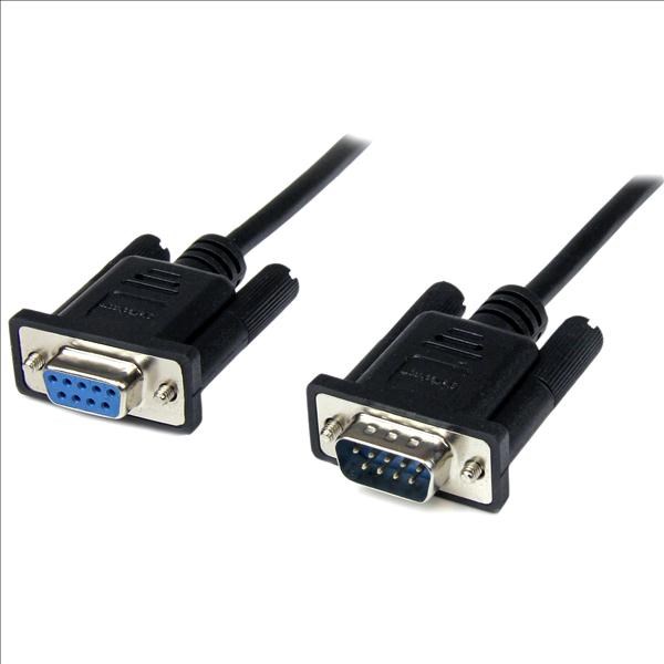 Photos - Cable (video, audio, USB) Startech.com Black DB9 RS232 Serial Null Modem Cable F/M (2M) SCNM9FM2MBK 