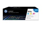HP 304A (Yield: 2,800 Pages) Cyan/Magenta/Yellow Toner Cartridge Pack of 3