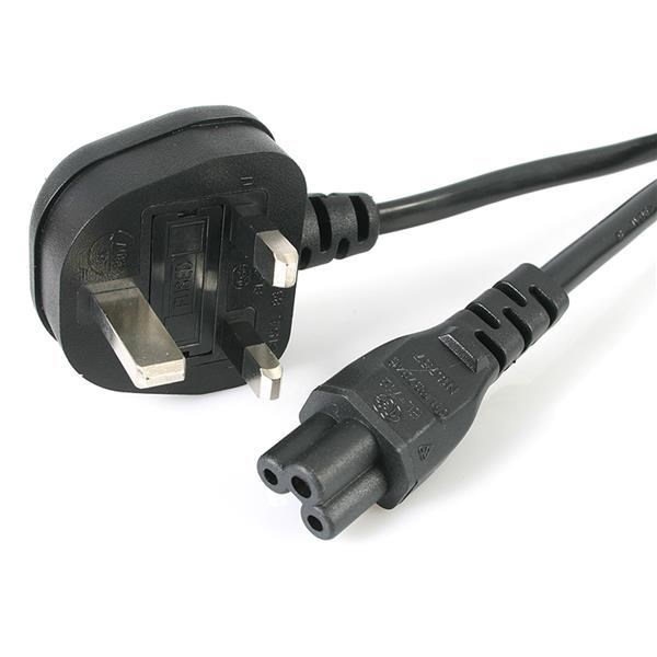 Photos - Other Components Startech.com (1m) Laptop Power Cord - 3 Slot for UK - BS-1363 to C5 PXTNB3 