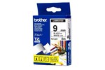 Brother P-touch TZ-221 (9mm x 8m) Black On White Gloss Laminated Labelling Tape