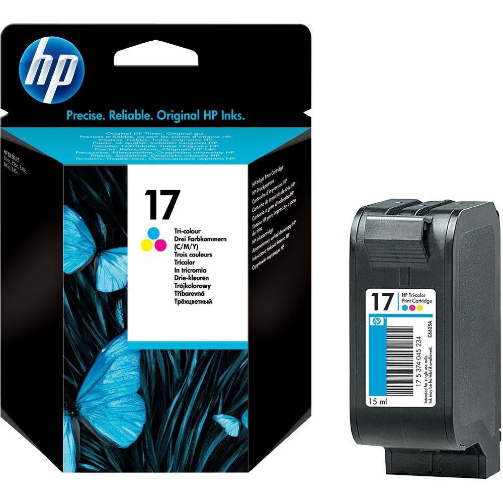HP 17 TriColour InkJet Print Cartridge (15ml) C6625AE CCL Computers