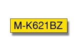 Brother P-touch M-K621BZ (9mm x 8m) Black on Yellow Non Laminated Labelling Tape
