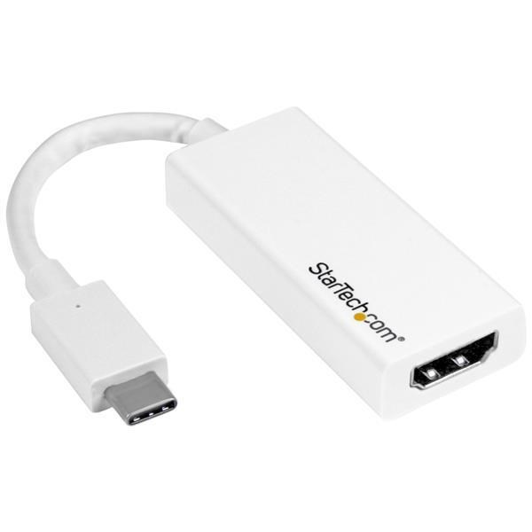 Photos - Cable (video, audio, USB) Startech.com USB-C to HDMI Adaptor - 4K 60Hz  CDP2HD4K60W (White)