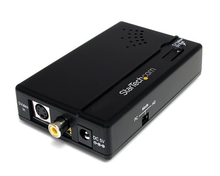 Photos - Cable (video, audio, USB) Startech.com Composite and S-Video to HDMI Converter with Audio VID2HDCON 